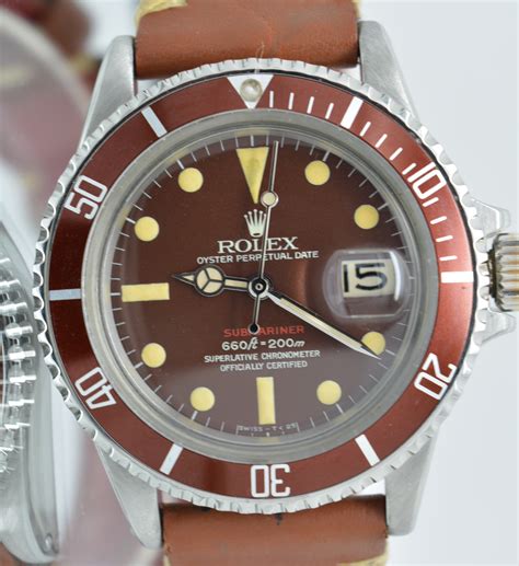 rolex submariner tropical rosso marrone|rolex oyster submariner.